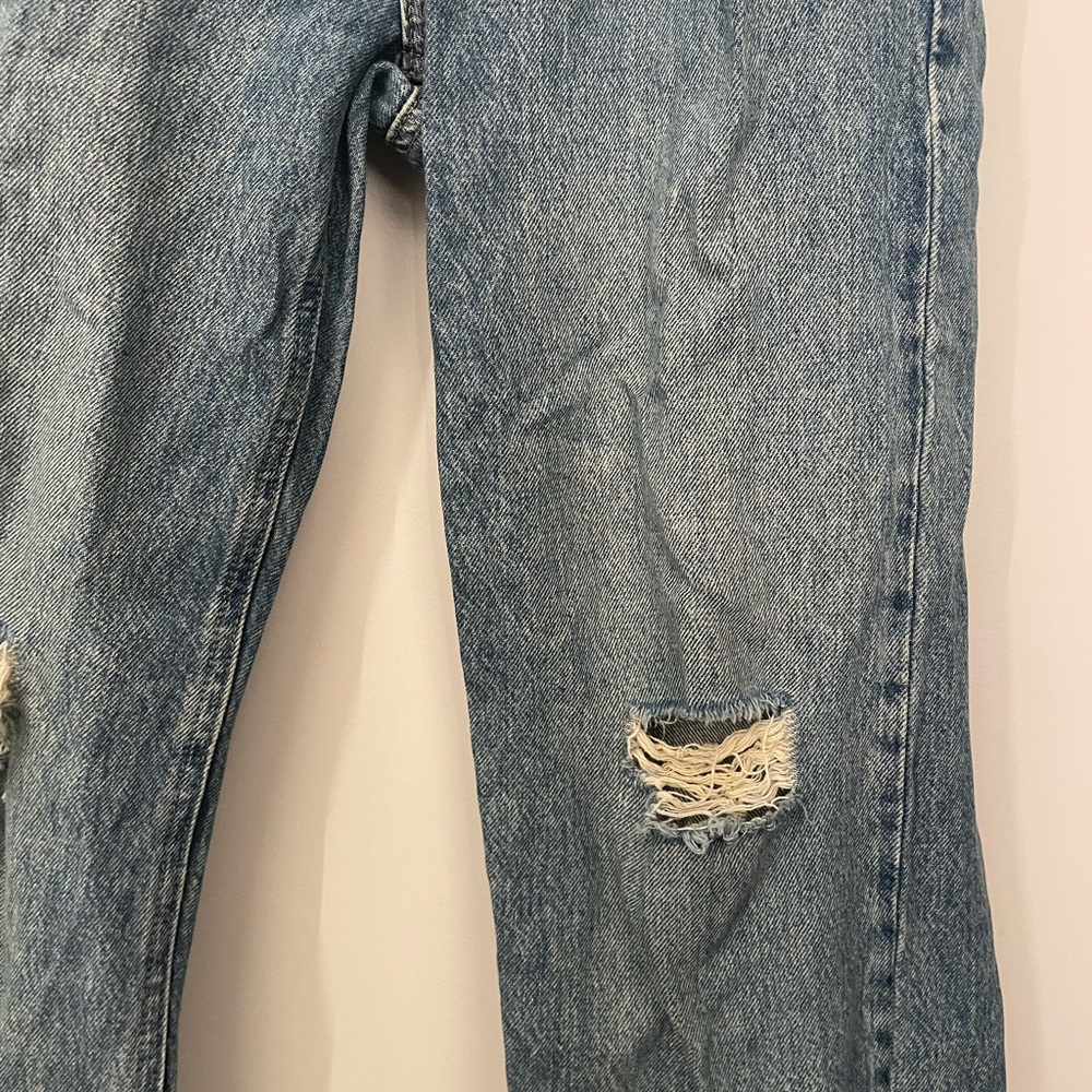 Garage Distressed Light Blue Denim Jeans Size 29 - Picture 6 of 7